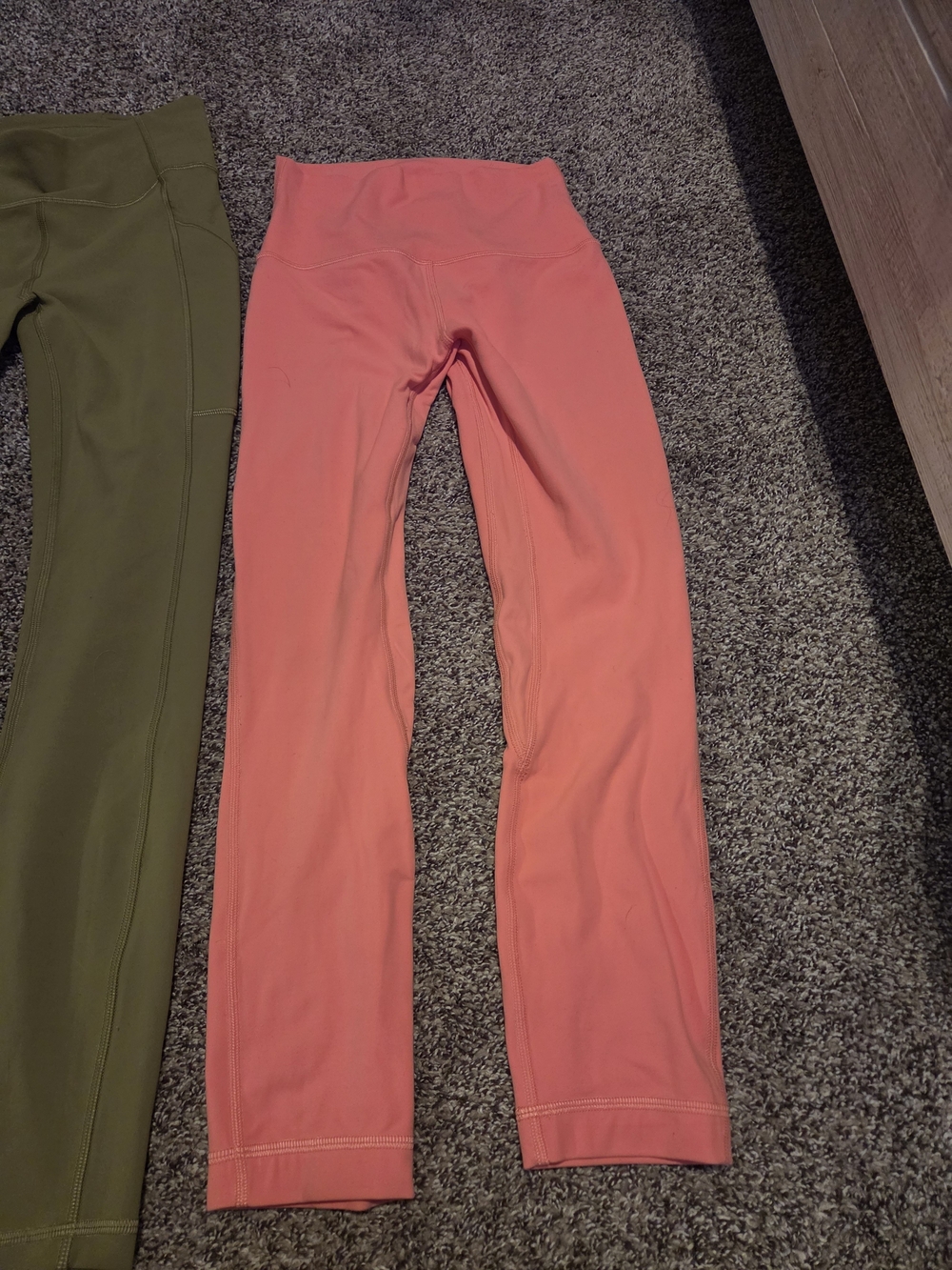 lululemon athletica Coral/Salmon Leggings